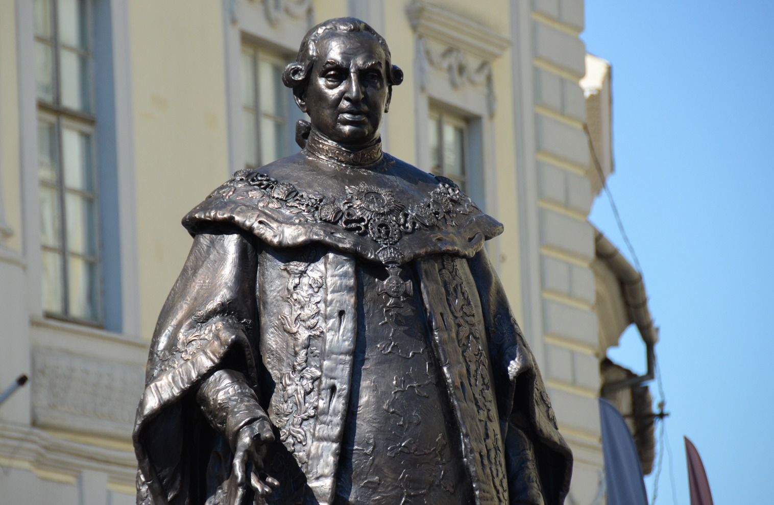 Dezvelirea statuii Baronului Samuel von Brukenthal