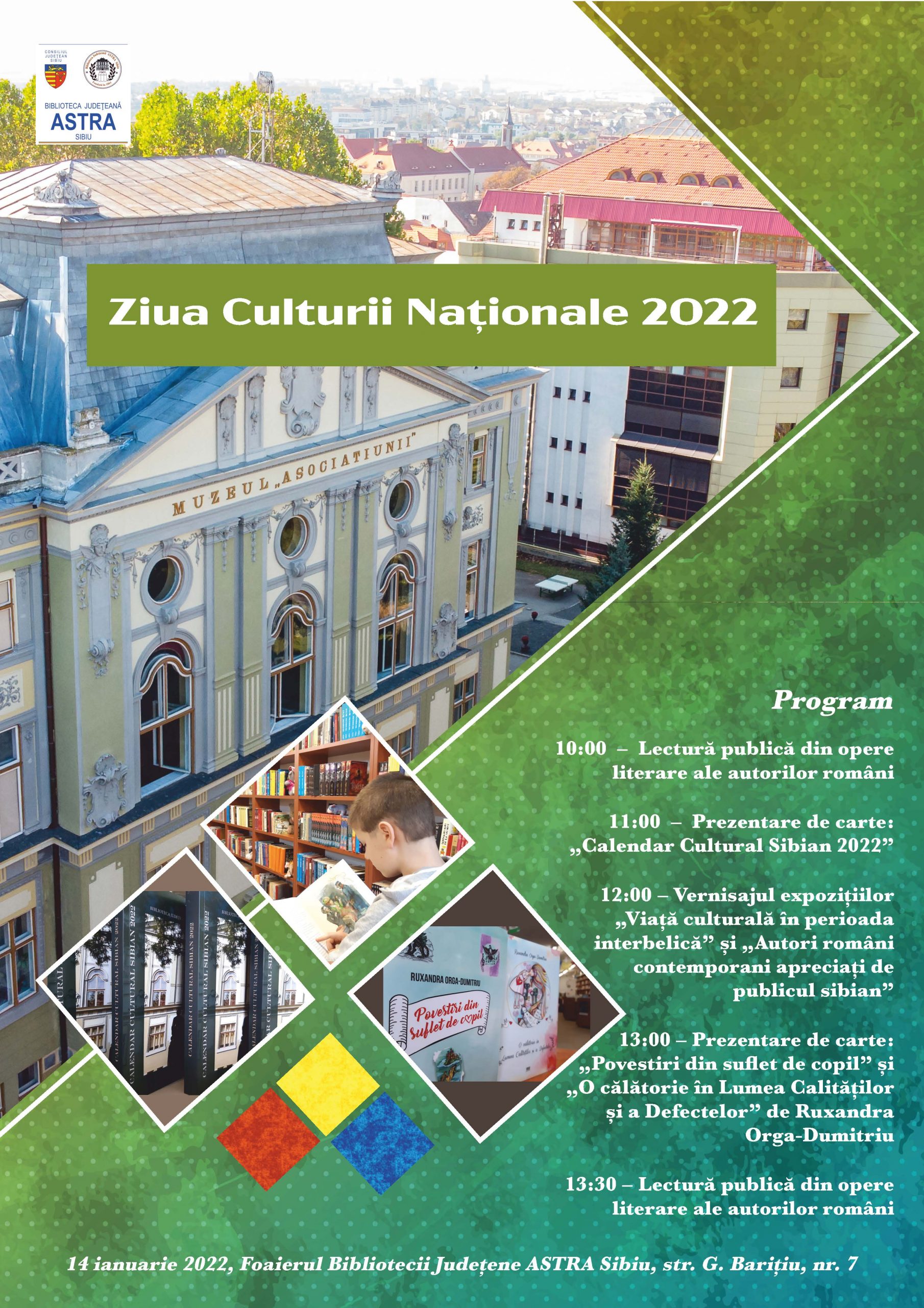 Afis Ziua Culturii Nationale  BJ ASTRA Sibiu scaled